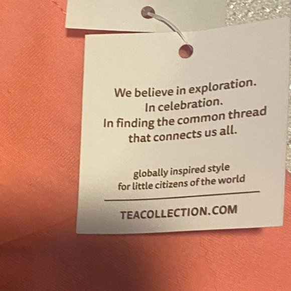 Tea collection NWT, baby girl's 6-9 mos pink kite raglan skirted baby dress. - Picture 7 of 8